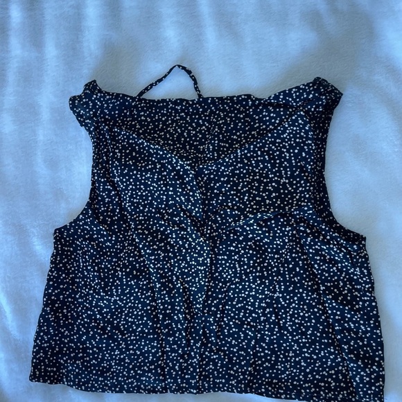 Flynn Skye Black and White Speckled Crop Top - Picture 4 of 6